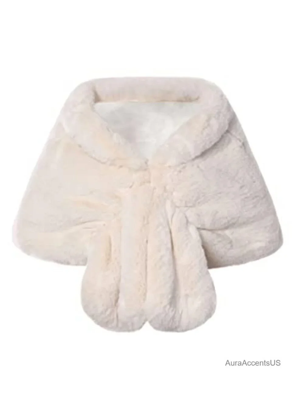 Faux Fur Collar Wrap Scarf Shawl Evening Cape Winter Cover Up